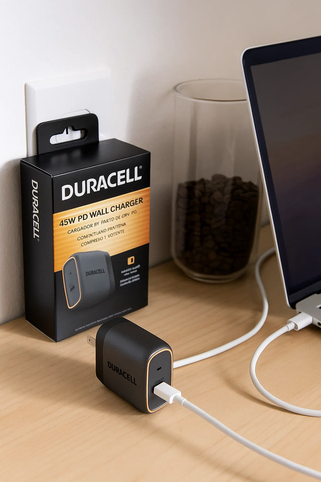 Duracell 45W Foldable Wall Charger