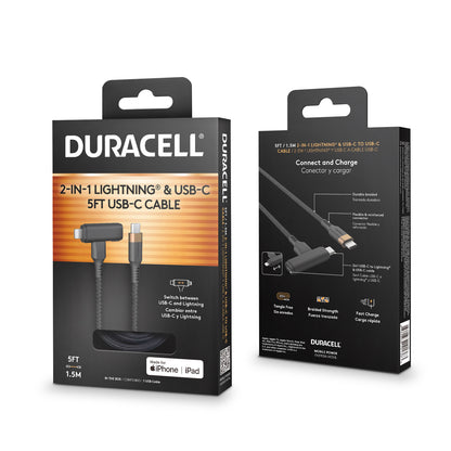 Duracell 2-in-1 5' Lightning  Cable