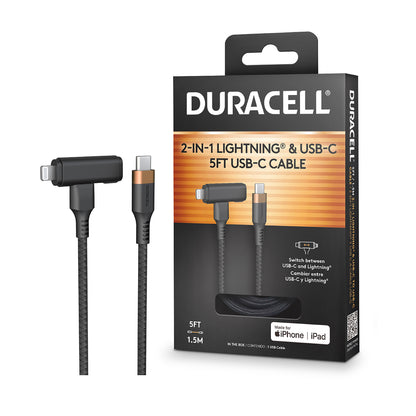 Duracell 2-in-1 5' Lightning  Cable