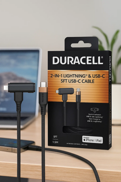Duracell 2-in-1 5' Lightning  Cable
