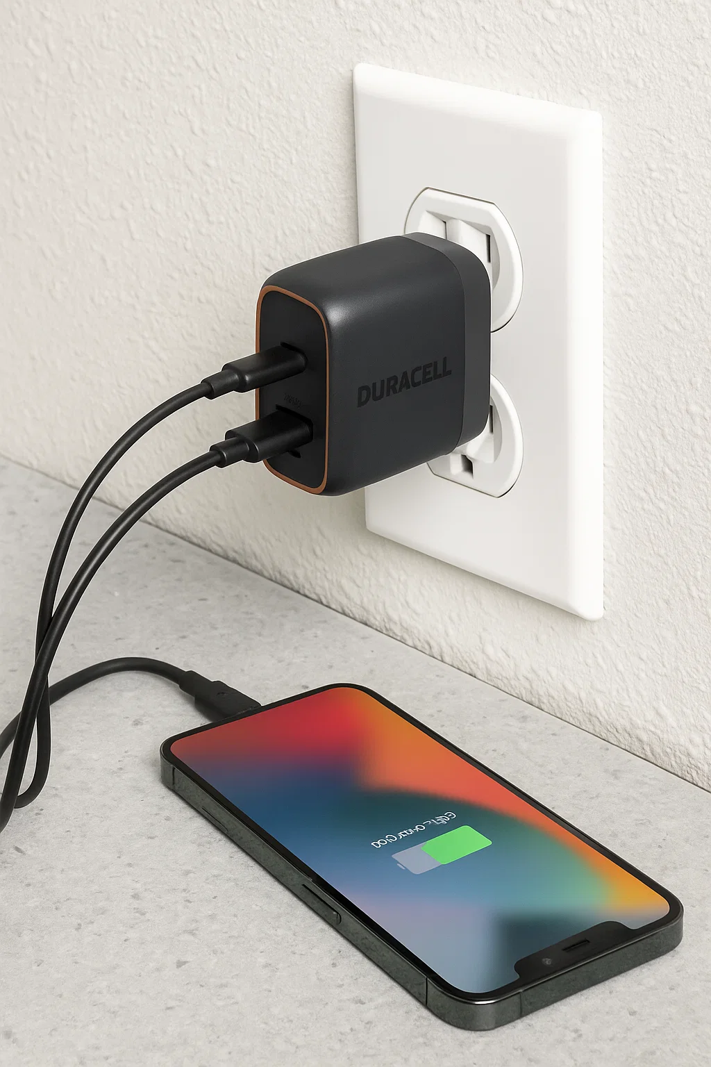Duracell 38W Foldable Wall Charger