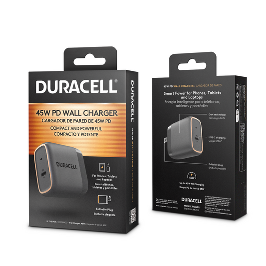 Duracell 45W Foldable Wall Charger