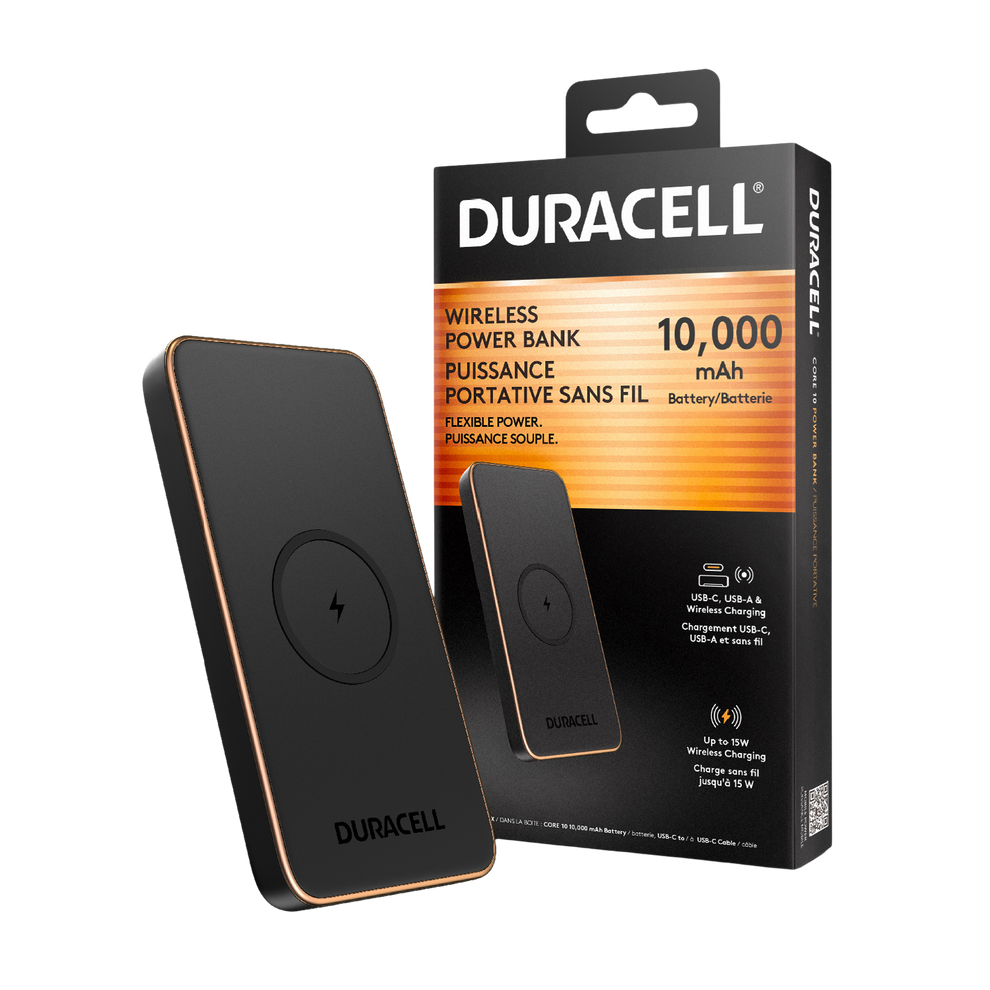 Cell Corepower Kit Duracell Core 10 Power Bank: Wireless, Multiport – Duracell Mobile Power