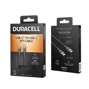 Duracell USB-C to USB-C cable 5ft